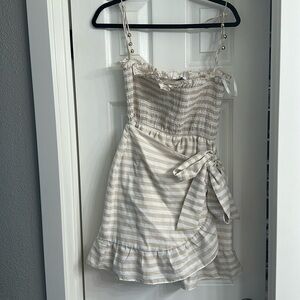 Sabo skirt stripped mini dress